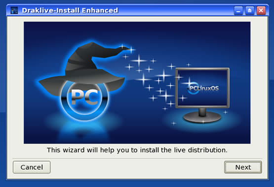 PCLinuxOS 2007 Draklive Installer