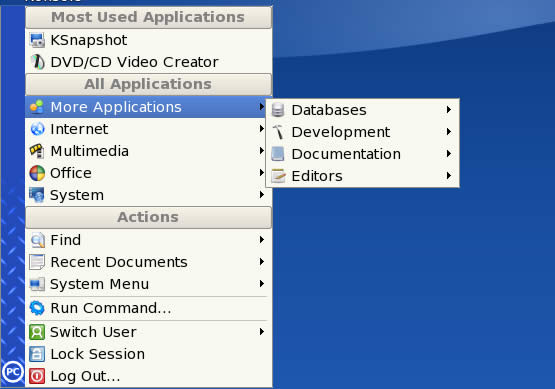 PCLinuxOS 2007 K Menu