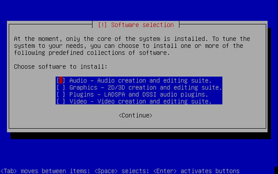 Ubuntu Studio software installation